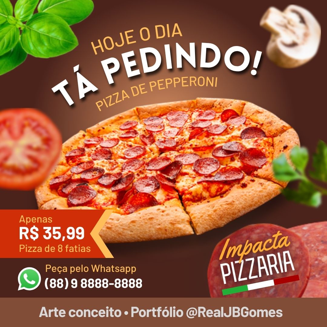 Impacta Pizzaria - Pizza de Pepperoni