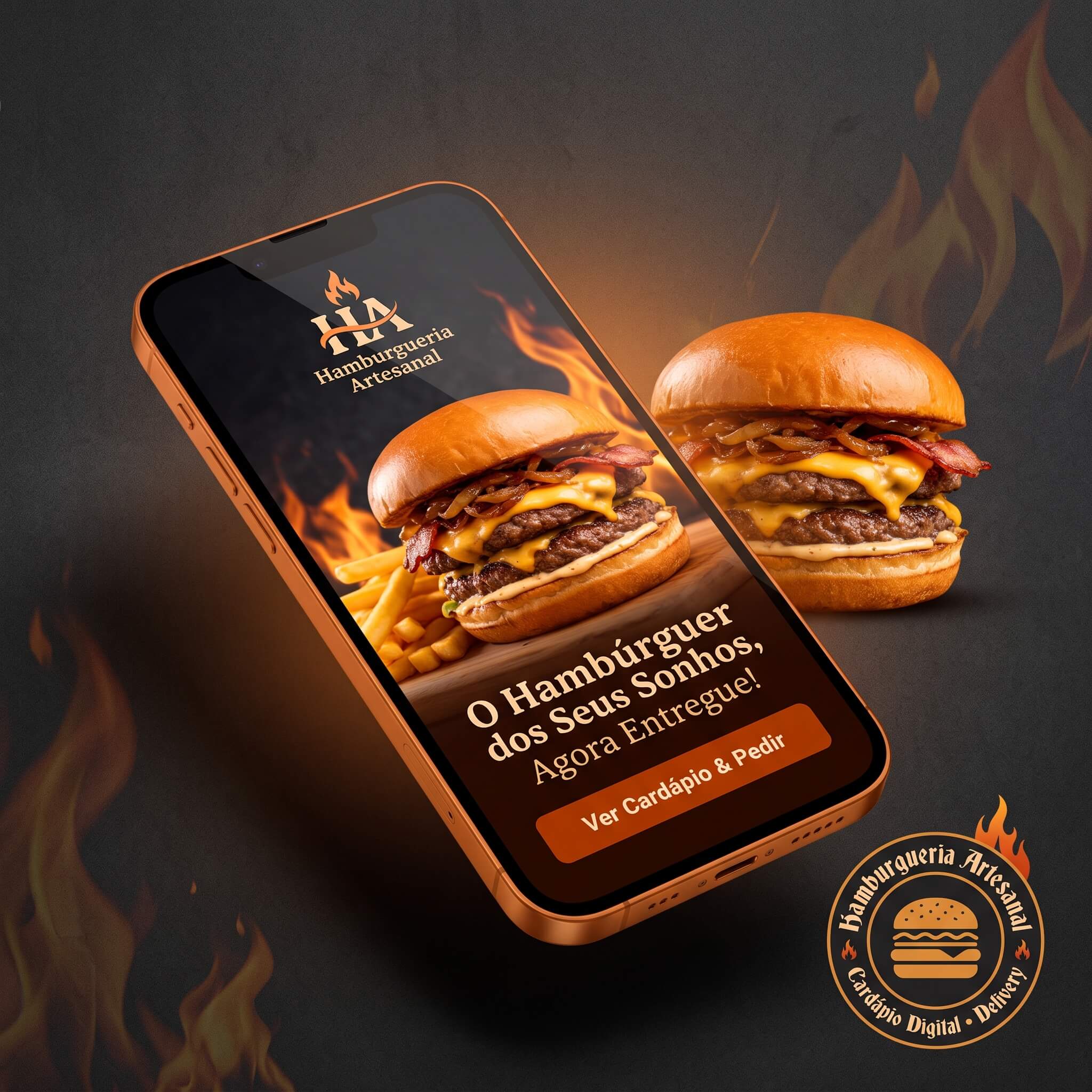 Hamburgueria Artesanal - Landing Page & Cardápio Digital